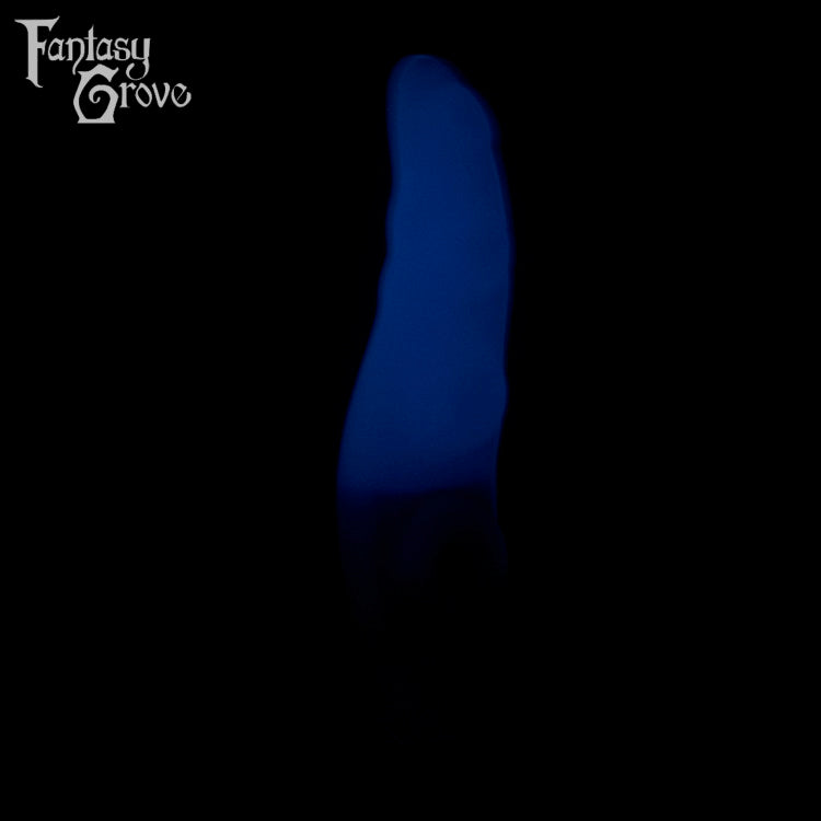 A Fantasy Grove sex toy on a black background with a logo in the upper left corner