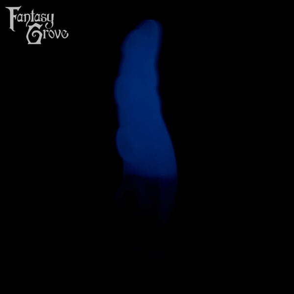 A Fantasy Grove sex toy on a black background with a logo in the upper left corner