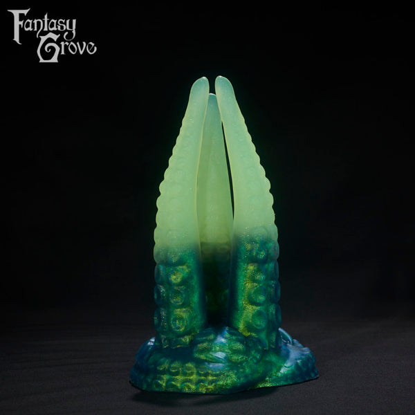 A fantasy sex toys on a black background with Fantasy Grove branding