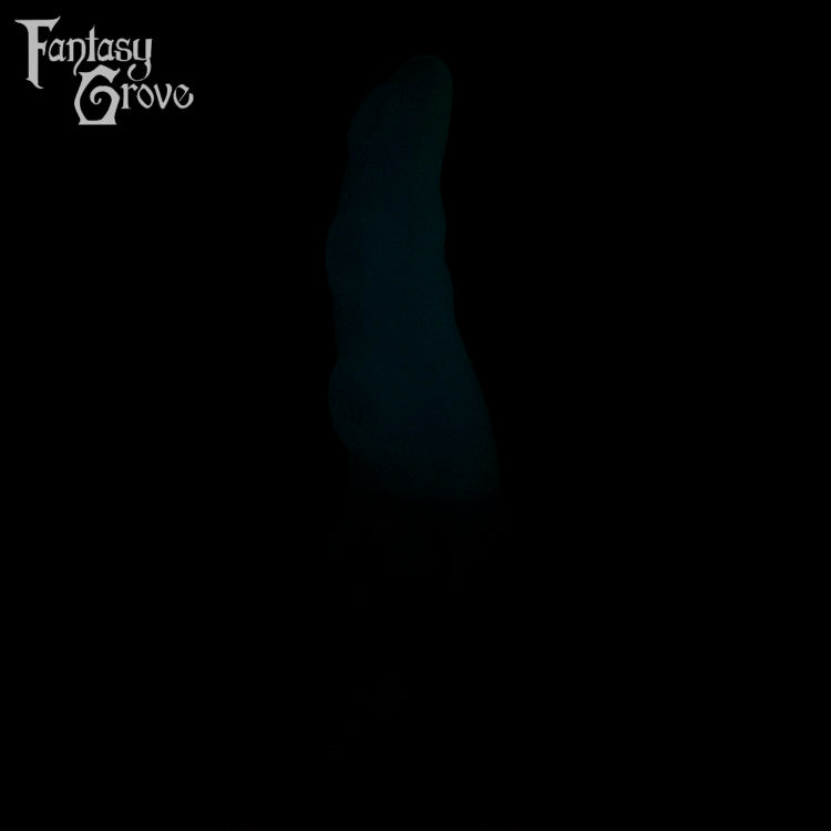 A Fantasy Grove sex toy on a black background with a logo in the upper left corner