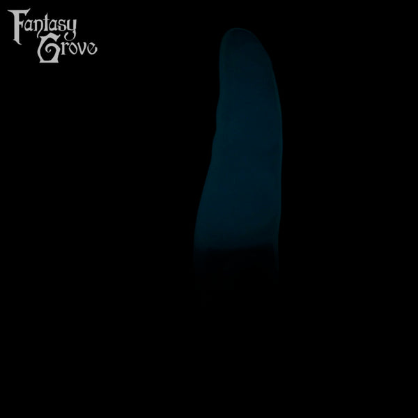 A Fantasy Grove sex toy on a black background with a logo in the upper left corner
