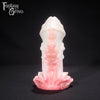 A fantasy sex toy on a black background with the Fantasy Grove logo in the upper left corner 
