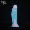 A fantasy sex toy on a black background with the Fantasy Grove logo in the upper left corner