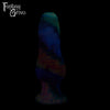 A fantasy sex toy on a black background with the Fantasy Grove logo in the upper left corner