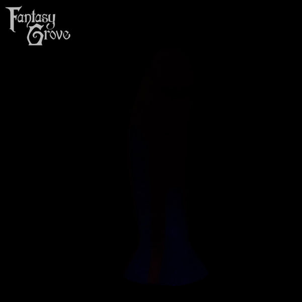 A fantasy sex toy on a black background with the Fantasy Grove logo in the upper left corner 