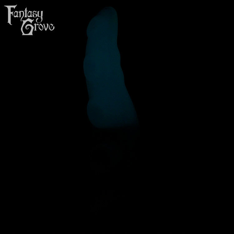 A Fantasy Grove sex toy on a black background with a logo in the upper left corner