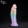 A Fantasy Grove sex toy on a black background with a logo in the upper left corner