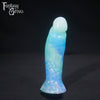 A fantasy sex toy on a black background with the Fantasy Grove logo in the upper left corner 