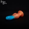 A fantasy sex toy on a black background with the Fantasy Grove logo in the upper left corner