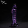 A Fantasy Grove sex toy on a black background with a logo in the upper left corner