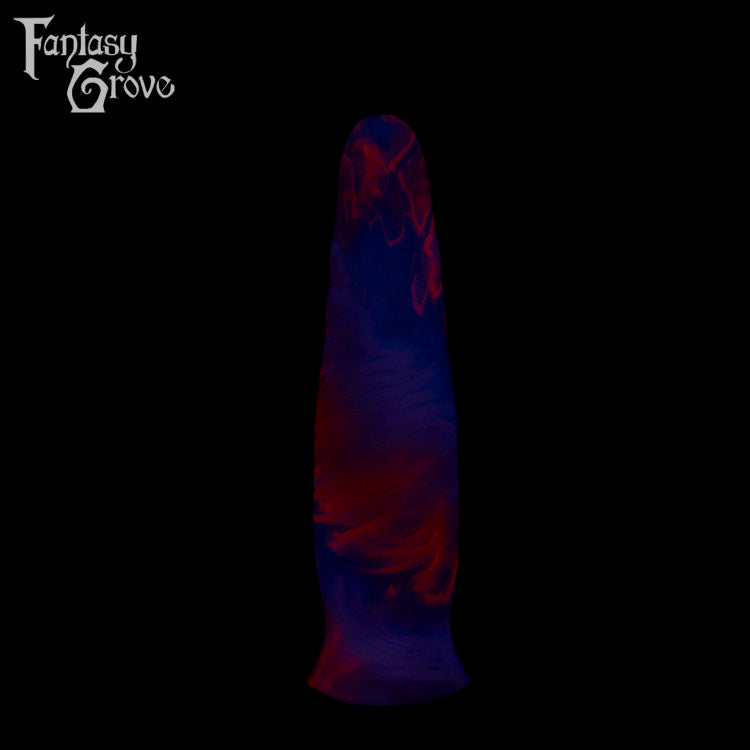 A fantasy sex toy on a black background with the Fantasy Grove logo in the upper left corner