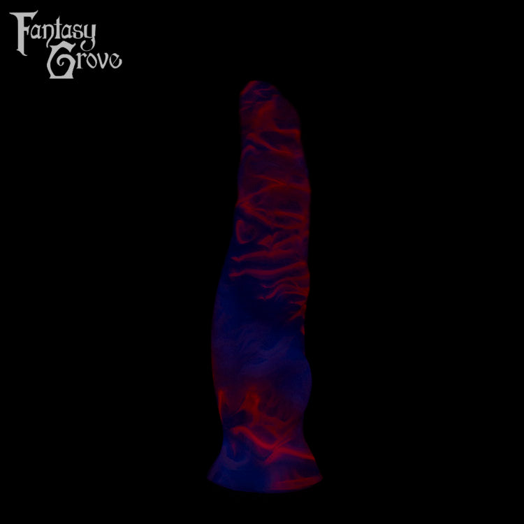 A fantasy sex toy on a black background with the Fantasy Grove logo in the upper left corner
