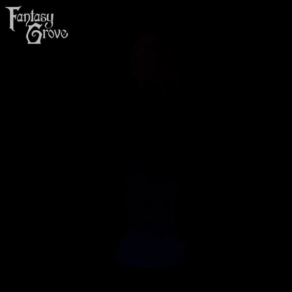 A fantasy sex toy on a black background with the Fantasy Grove logo in the upper left corner 
