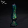 A Fantasy Grove sex toy on a black background with a logo in the upper left corner