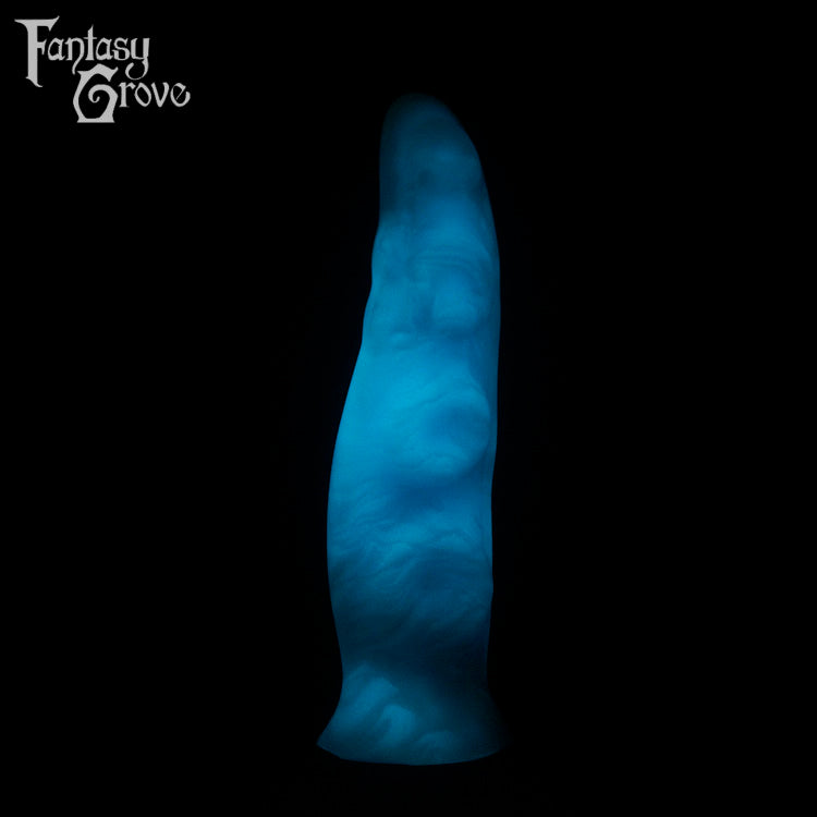 A fantasy sex toy on a black background with the Fantasy Grove logo in the upper left corner
