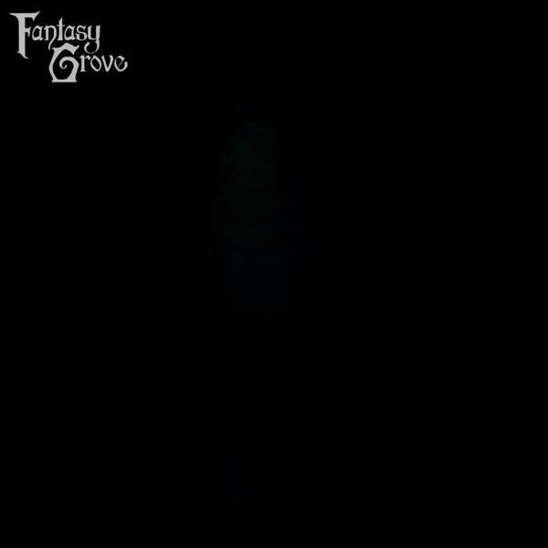 A fantasy sex toy on a black background with the Fantasy Grove logo in the upper left corner 