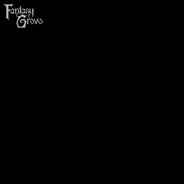 A fantasy sex toy on a black background with the Fantasy Grove logo in the upper left corner 