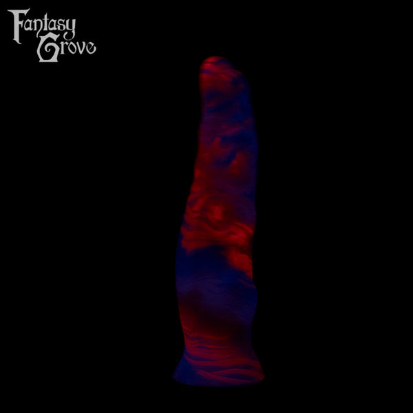 A fantasy sex toy on a black background with the Fantasy Grove logo in the upper left corner