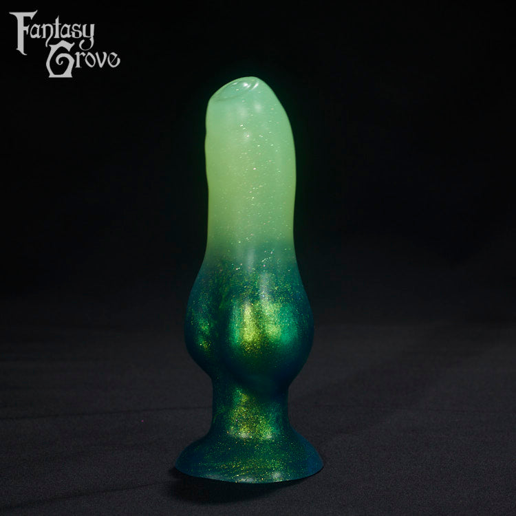 A fantasy sex toys on a black background with Fantasy Grove branding