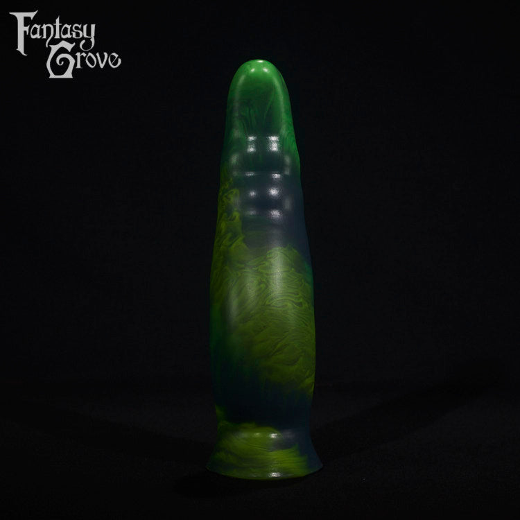 A fantasy sex toy on a black background with the Fantasy Grove logo in the upper left corner