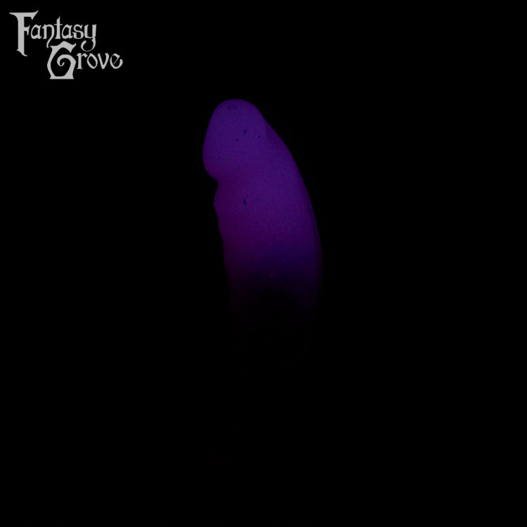 A fantasy sex toy on a black background with the Fantasy Grove logo in the upper left corner