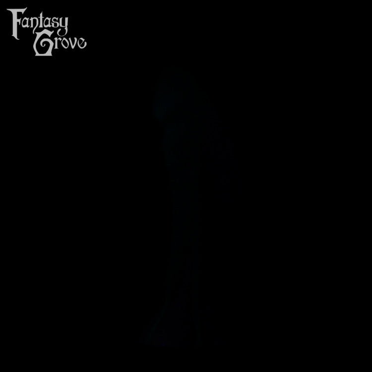 A fantasy sex toy on a black background with the Fantasy Grove logo in the upper left corner 
