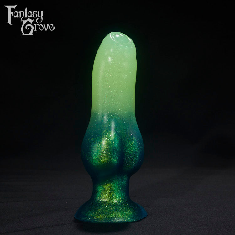 A fantasy sex toys on a black background with Fantasy Grove branding