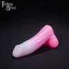 A Fantasy Grove sex toy on a black background with a logo in the upper left corner