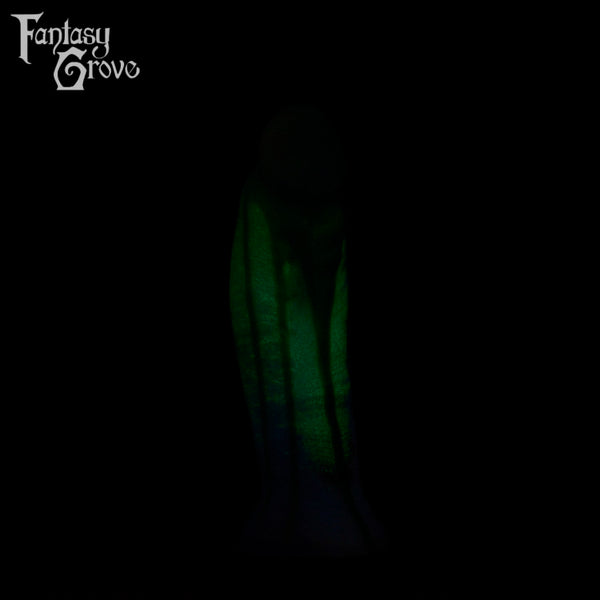 A fantasy sex toy on a black background with the Fantasy Grove logo in the upper left corner 