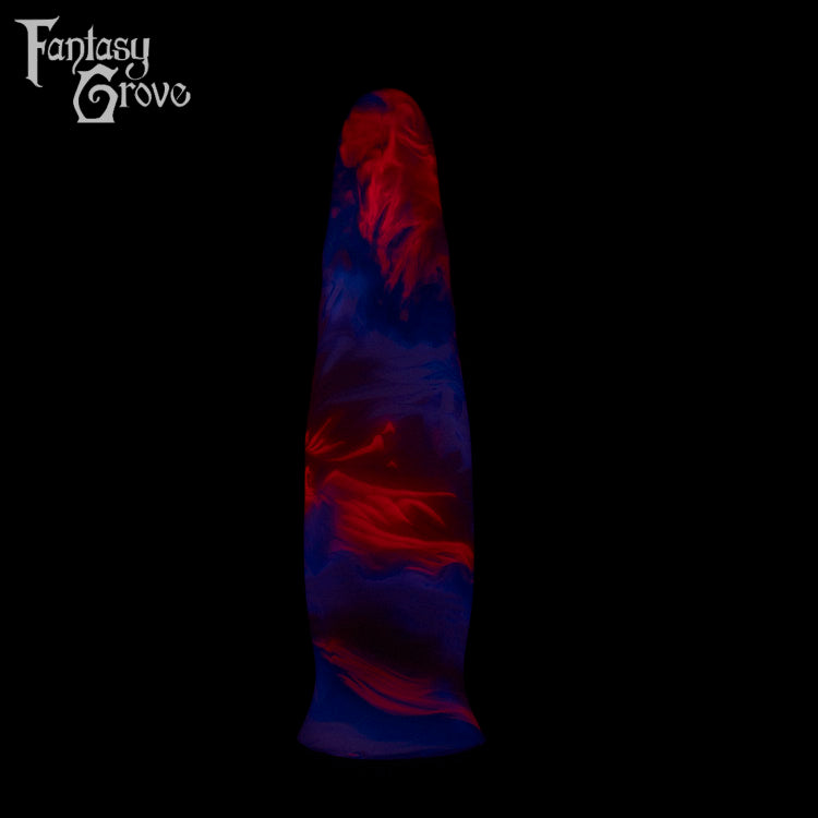 A fantasy sex toy on a black background with the Fantasy Grove logo in the upper left corner