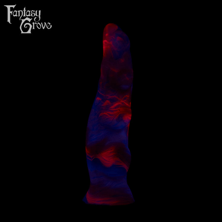 A fantasy sex toy on a black background with the Fantasy Grove logo in the upper left corner