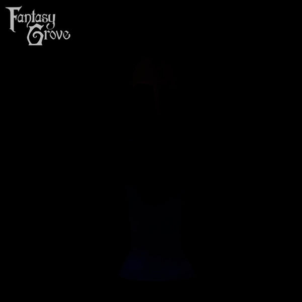 A fantasy sex toy on a black background with the Fantasy Grove logo in the upper left corner 