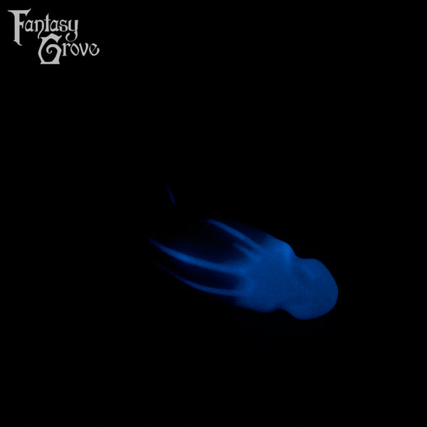 A fantasy sex toy on a black background with the Fantasy Grove logo in the upper left corner