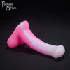 A Fantasy Grove sex toy on a black background with a logo in the upper left corner