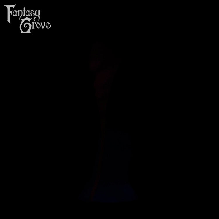A fantasy sex toy on a black background with the Fantasy Grove logo in the upper left corner 