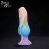 A Fantasy Grove sex toy on a black background with a logo in the upper left corner