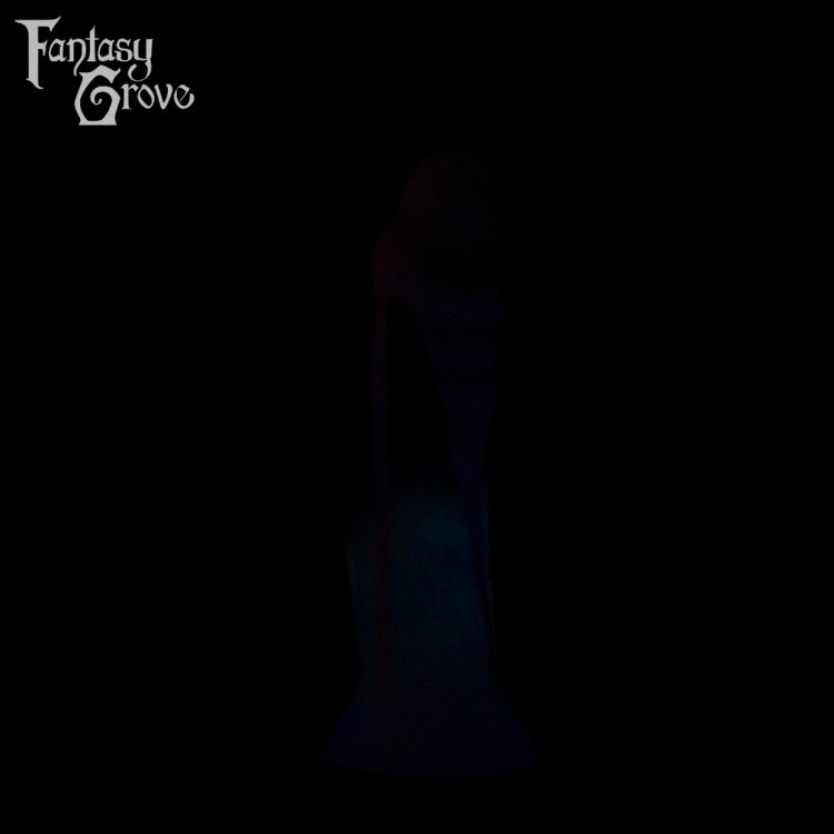 A fantasy sex toy on a black background with the Fantasy Grove logo in the upper left corner 