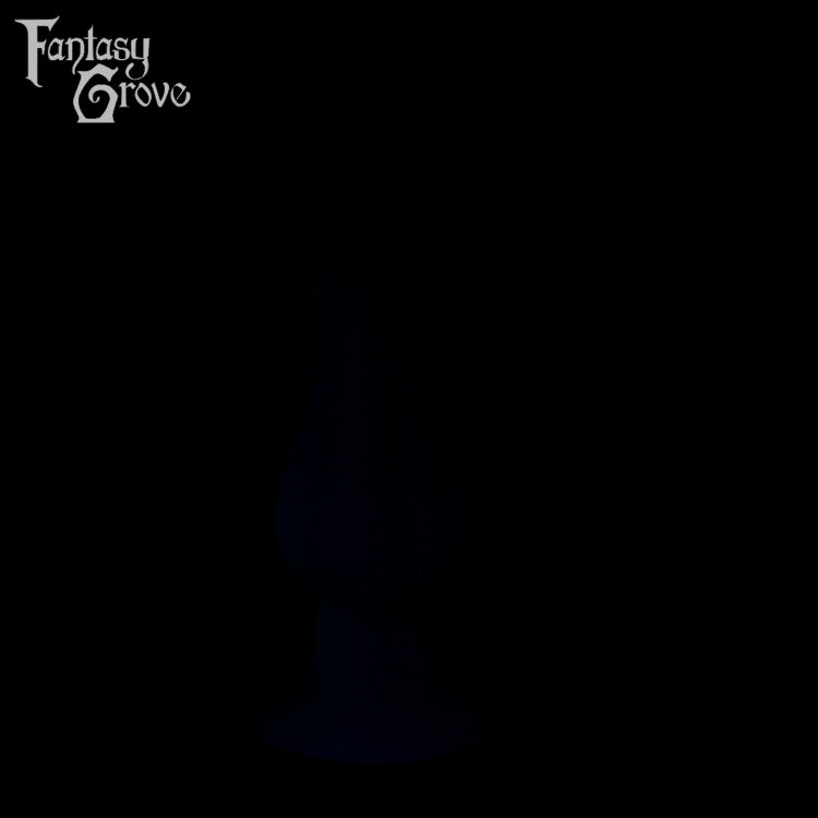 A fantasy sex toy on a black background with the Fantasy Grove logo in the upper left corner 