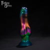 A Fantasy Grove sex toy on a black background with a logo in the upper left corner