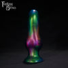 A Fantasy Grove sex toy on a black background with a logo in the upper left corner