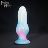 A fantasy sex toy on a black background with the Fantasy Grove logo in the upper left corner 