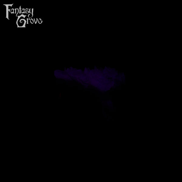 A fantasy sex toy on a black background with the Fantasy Grove logo in the upper left corner