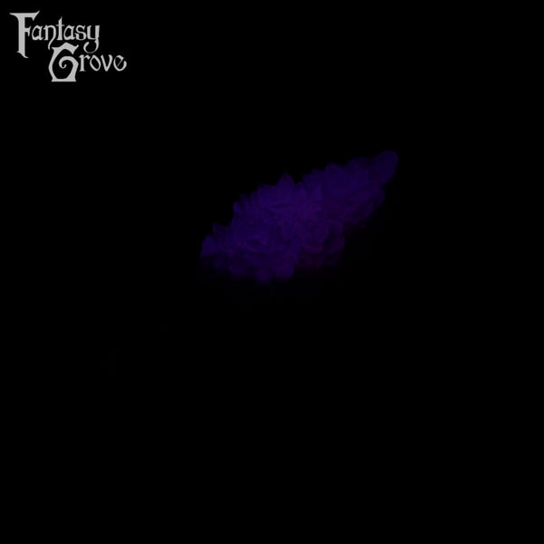 A fantasy sex toy on a black background with the Fantasy Grove logo in the upper left corner