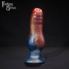 A fantasy sex toy on a black background with the Fantasy Grove logo in the upper left corner 