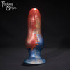 A fantasy sex toy on a black background with the Fantasy Grove logo in the upper left corner 