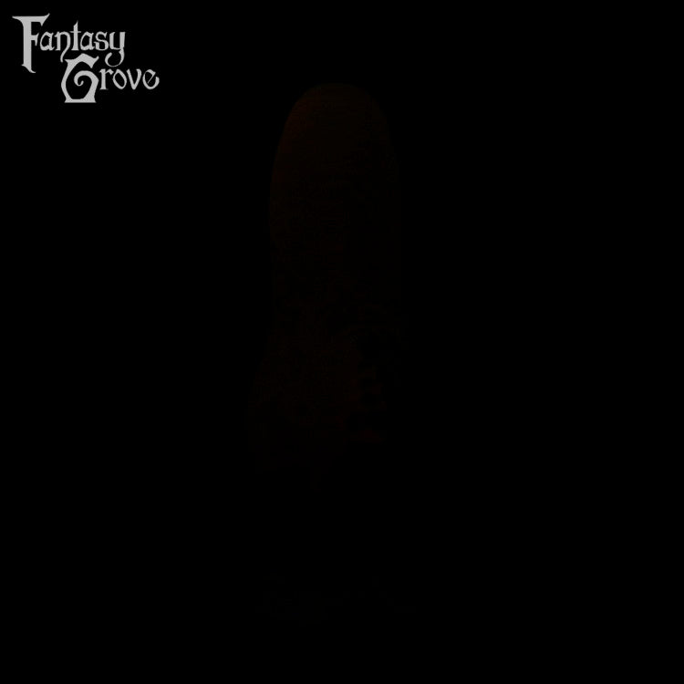 A fantasy sex toy on a black background with the Fantasy Grove logo in the upper left corner 