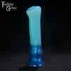 A Fantasy Grove sex toy on a black background with a logo in the upper left corner