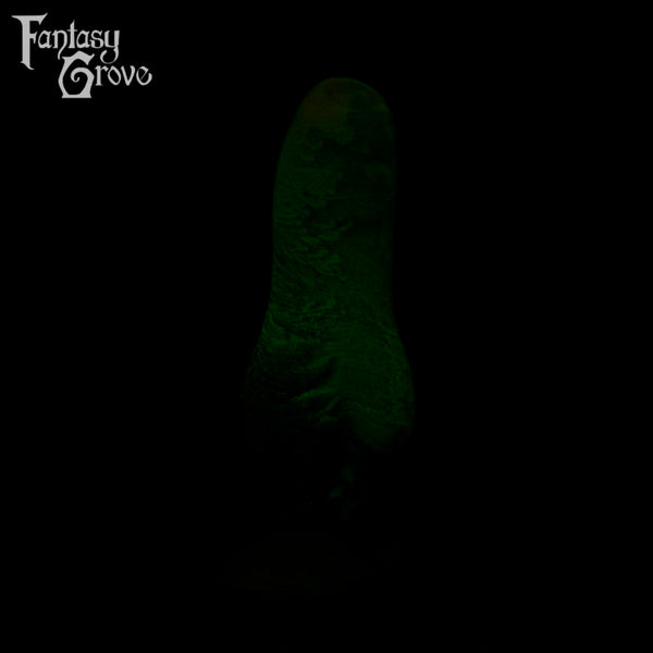 A fantasy sex toy on a black background with the Fantasy Grove logo in the upper left corner 