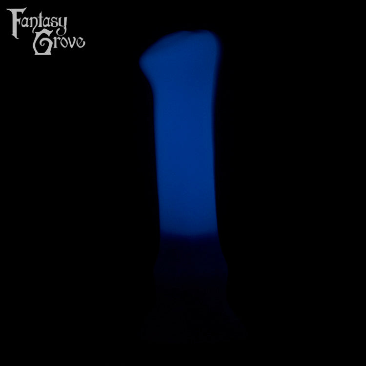 A Fantasy Grove sex toy on a black background with a logo in the upper left corner