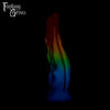 A Fantasy Grove sex toy on a black background with a logo in the upper left corner